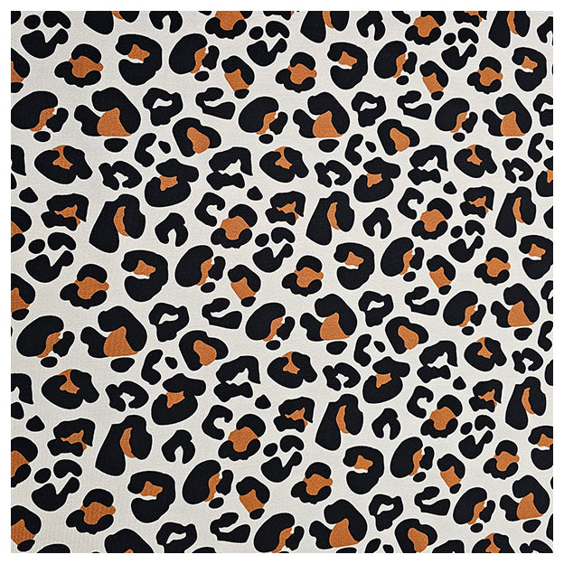 French Terry Leoprint braun