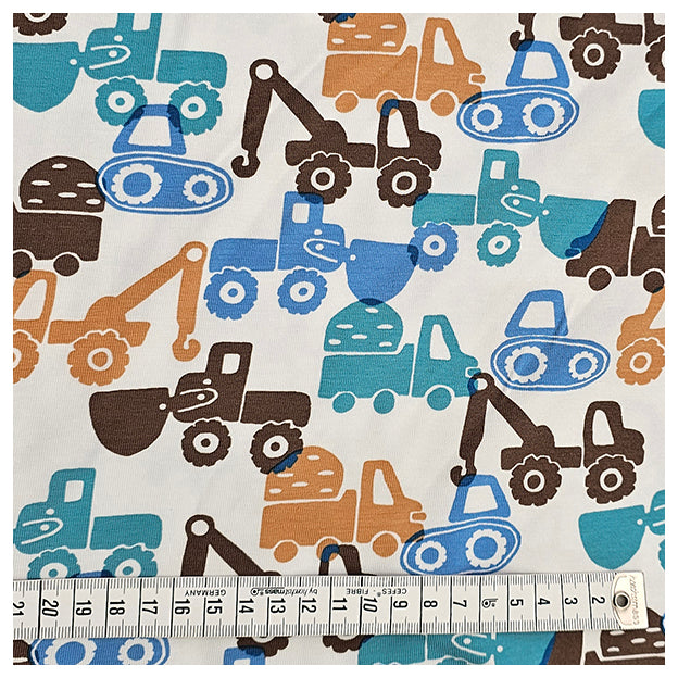 Jersey Baufahrzeuge weiß