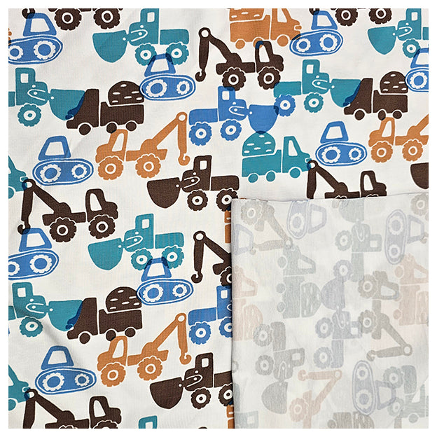 Jersey Baufahrzeuge weiß