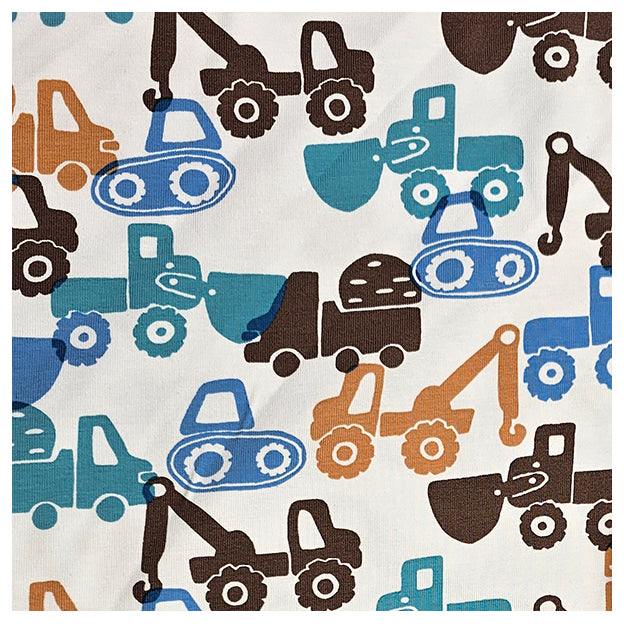 Jersey Baufahrzeuge weiß