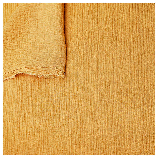 Musselin Baumwolle gelb