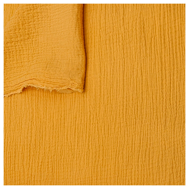 Musselin Baumwolle gelb