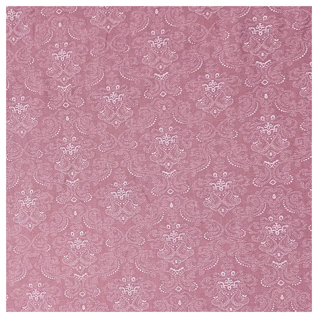 Baumwolle Halbdruck aschrosa und weiß