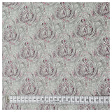 Baumwoll-Popeline Digital Ornamente grau und pink