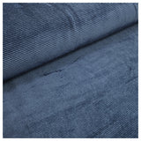 Feincord Jersey blau