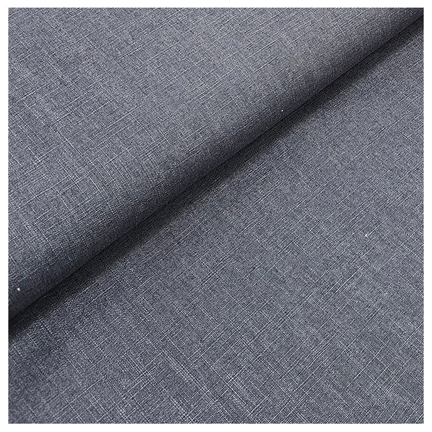 Leinen uni graublau