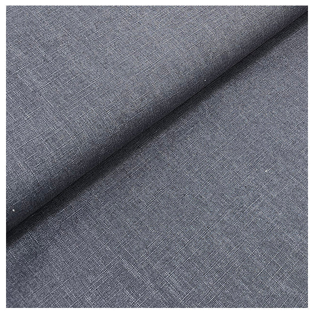 Leinen uni graublau