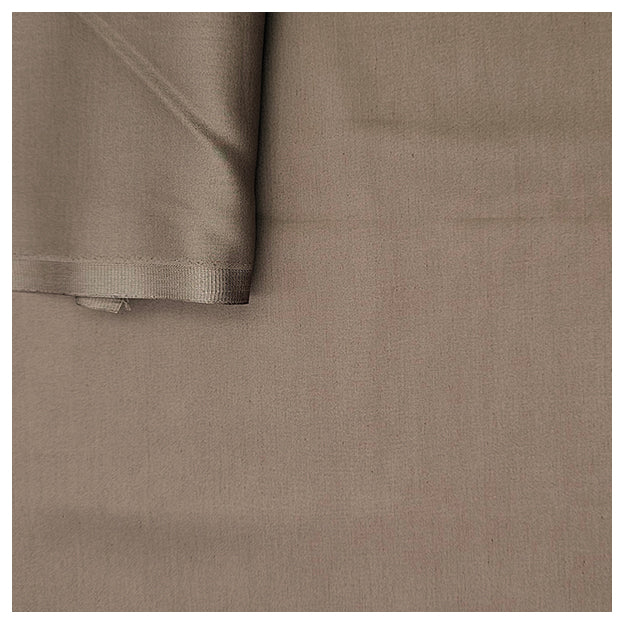 Baumwolle Satin uni fein toffee braun