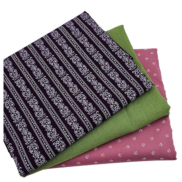 Trachten Stoffpaket in kiwigrün und altrosa mit Schürze