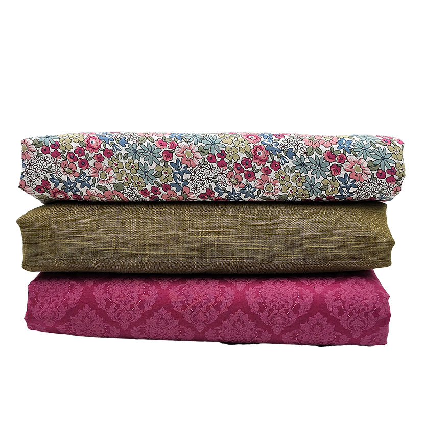 Trachten Stoffpaket in schilf und traube mit Schürze