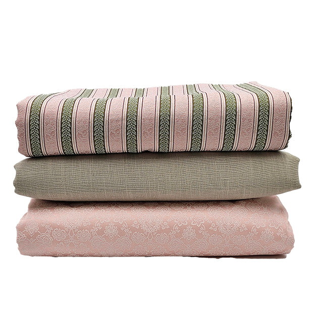 Trachten Stoffpaket in rosa und sand mit passender Schürze