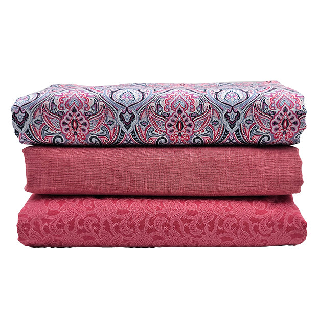 Trachten Stoffpaket altrosa und koralle mit Schürze