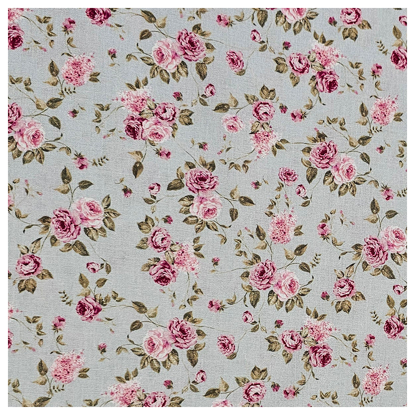 Trachten Stoffpaket Cord altrosa mit Röschen Schürze