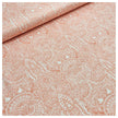 Baumwollsatin Siena Ornamente mit Paisley lachs
