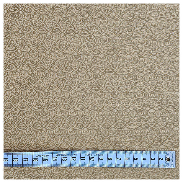 Baumwolle feines Muster Halbdruck in goldgelb