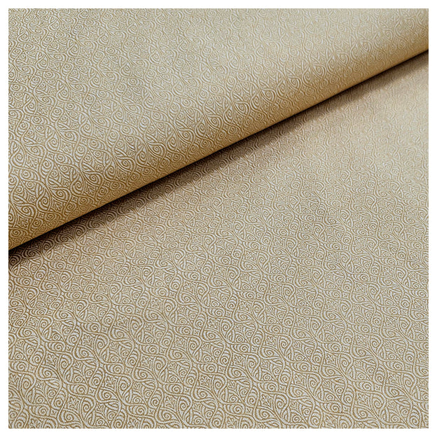 Baumwolle feines Muster Halbdruck in goldgelb