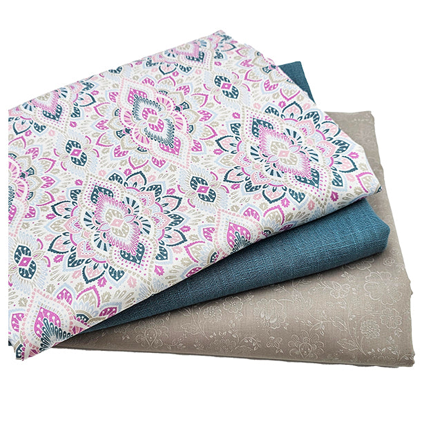 Trachten Stoffpaket in blaugrün und beige mit Schürze