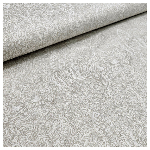 Baumwollsatin Siena Ornamente mit Paisley stein