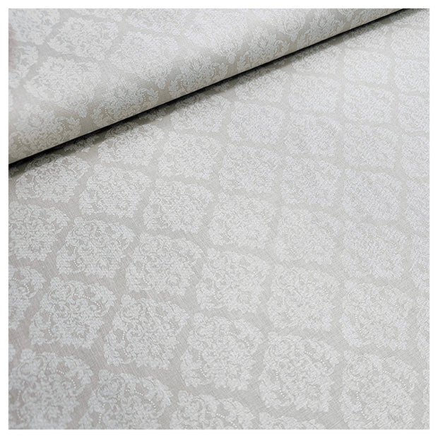 Baumwolle Ornament Halbdruck in graugrün