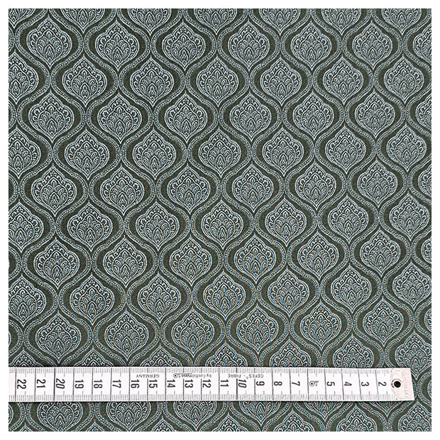 Baumwolle Ornamente Halbdruck in moosgrün