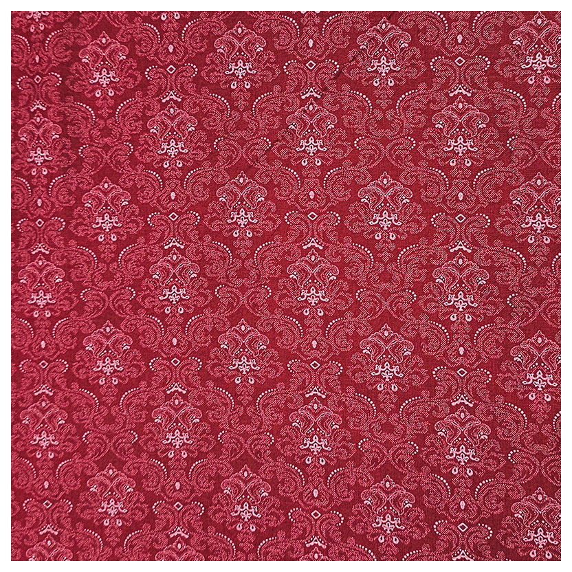 Baumwolle Halbdruck rot und weiß