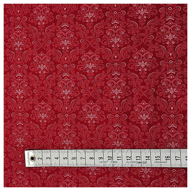 Baumwolle Halbdruck rot und weiß