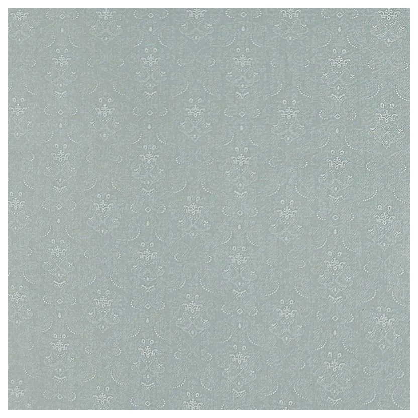 Baumwollsatin Halbdruck pastelgrün und weiß