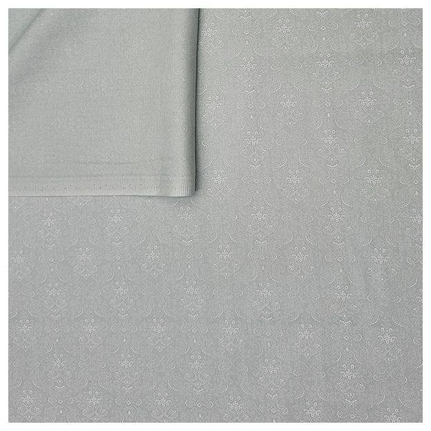 Baumwollsatin Halbdruck pastelgrün und weiß