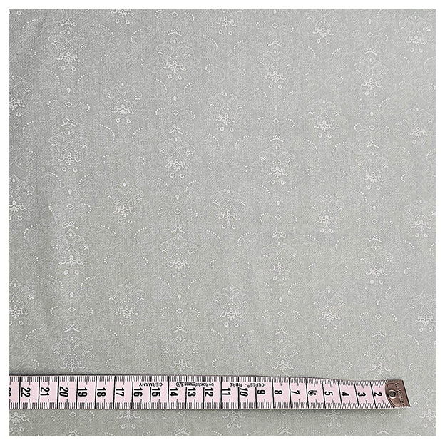 Baumwollsatin Halbdruck pastelgrün und weiß