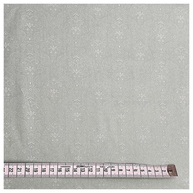 Baumwollsatin Halbdruck pastelgrün und weiß