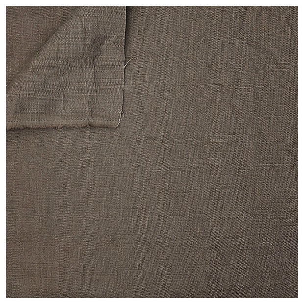 Leinen uni deep taupe