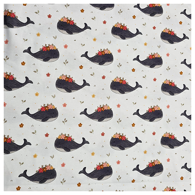 Jersey Wale mit Blümchen