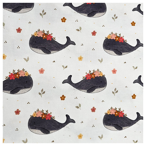Jersey Wale mit Blümchen