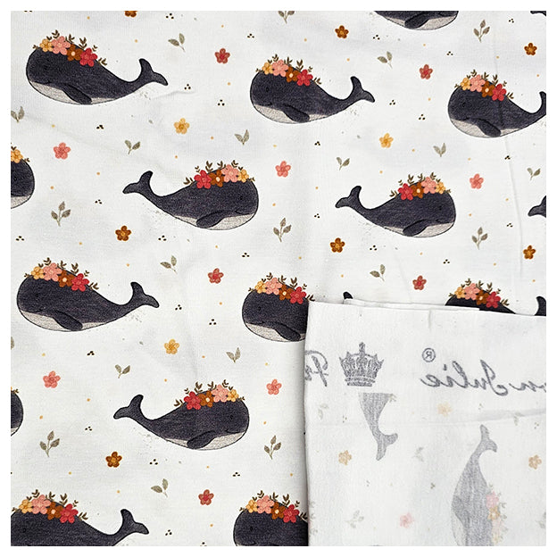 Jersey Wale mit Blümchen