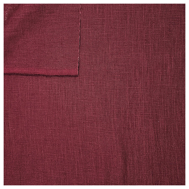 Leinen uni bordeaux