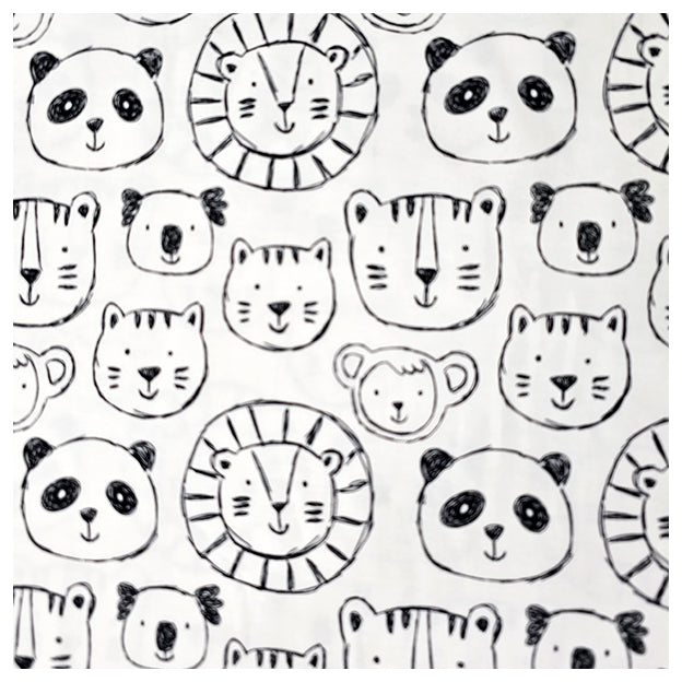 Jersey Löwen und Bären wollweiß Bio