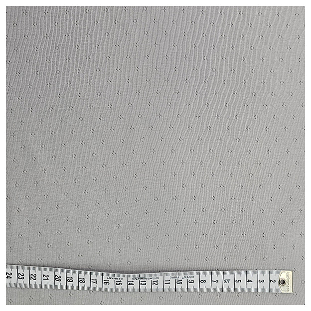 Jersey Ajour uni hellgrau