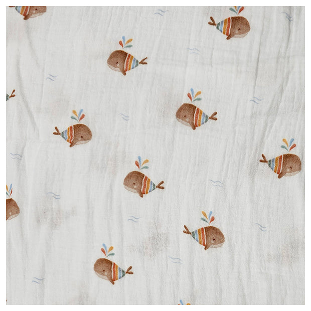 Musselin Digital Wale wollweiß