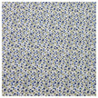 Baumwoll-Popelin Blümchen indigoblau und grün
