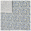 Baumwoll-Popelin Blümchen indigoblau und grün