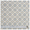 Baumwoll-Popelin Ornamente hellblau und beige