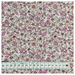 Baumwoll-Popelin Blumen fuchisa und rosa