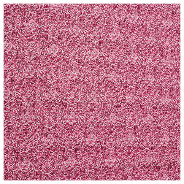 Baumwollsatin Ornamente und Paisley beere