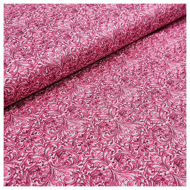 Baumwollsatin Ornamente und Paisley beere