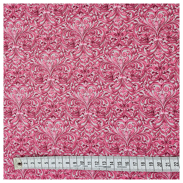 Baumwollsatin Ornamente und Paisley beere