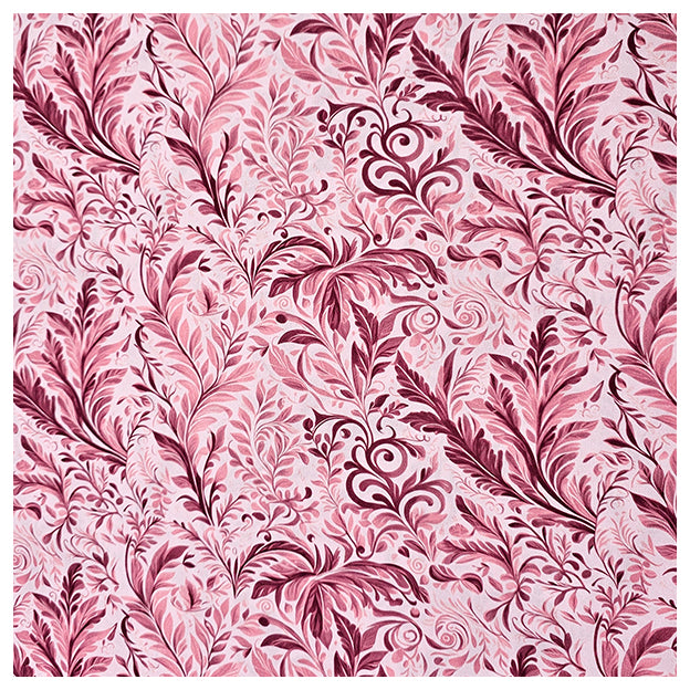 Baumwollsatin Pflanzen altrosa und mauve