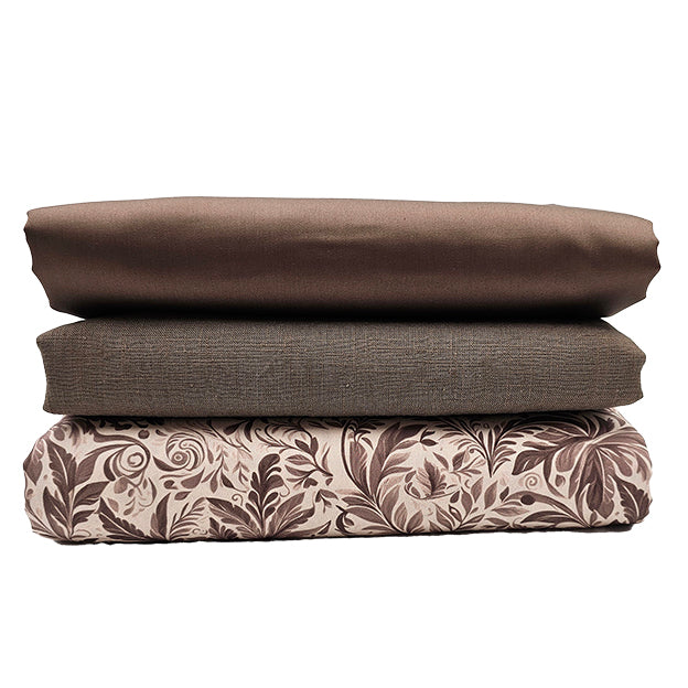 Trachten Stoffpaket taupe und beige mit Schürze