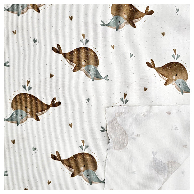 Rippjersey Digital süßer Wal