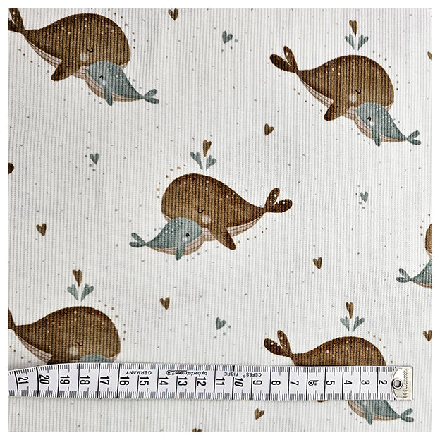 Rippjersey Digital süßer Wal