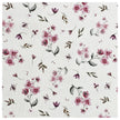 Jersey Blumen rosa und weiß